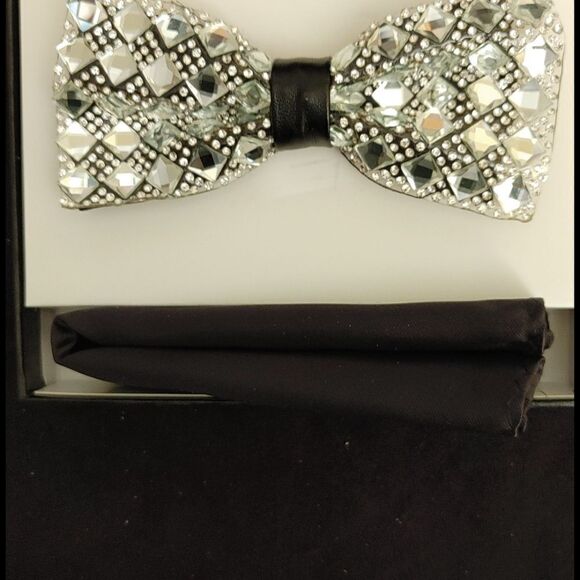 MEN'S E J SAMUEL BLING BLING BOWTIE SET. - Picture 2 of 4